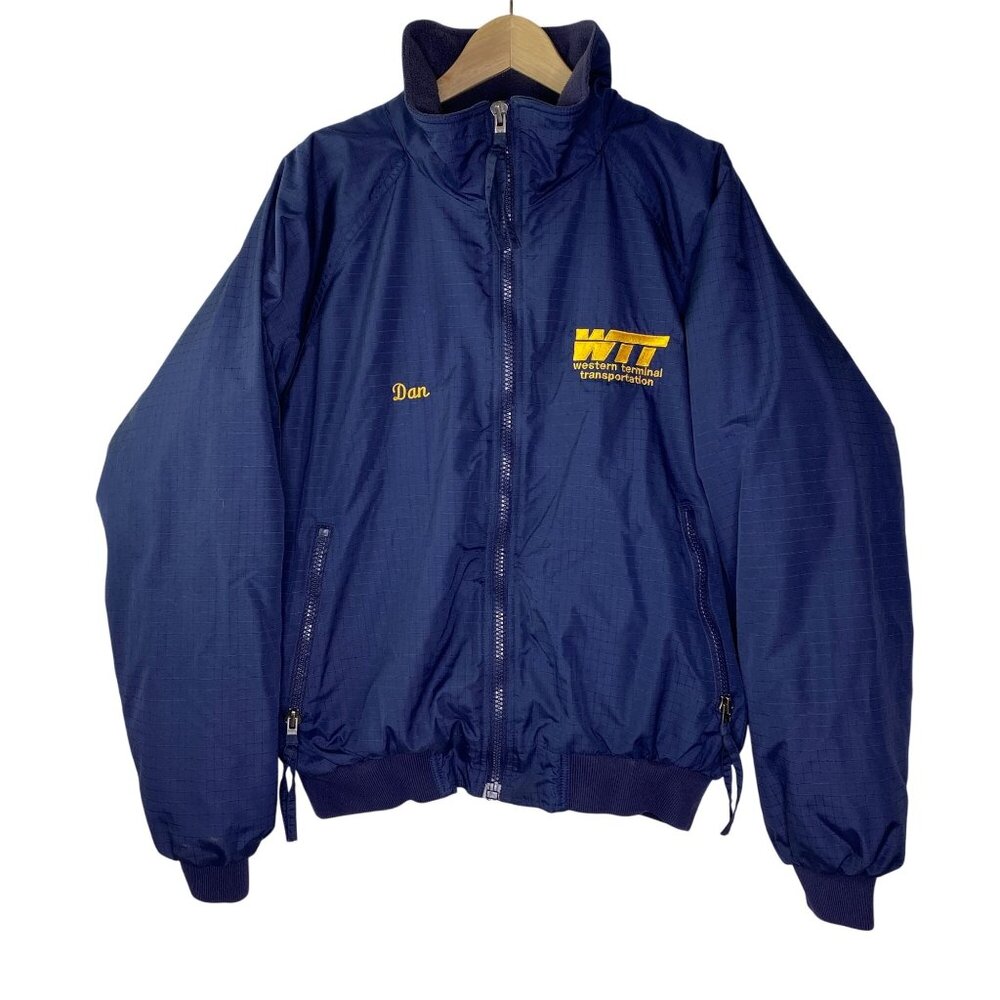 Vintage WTT Western Terminal Transportation Jacket XL Nebraska Advertising